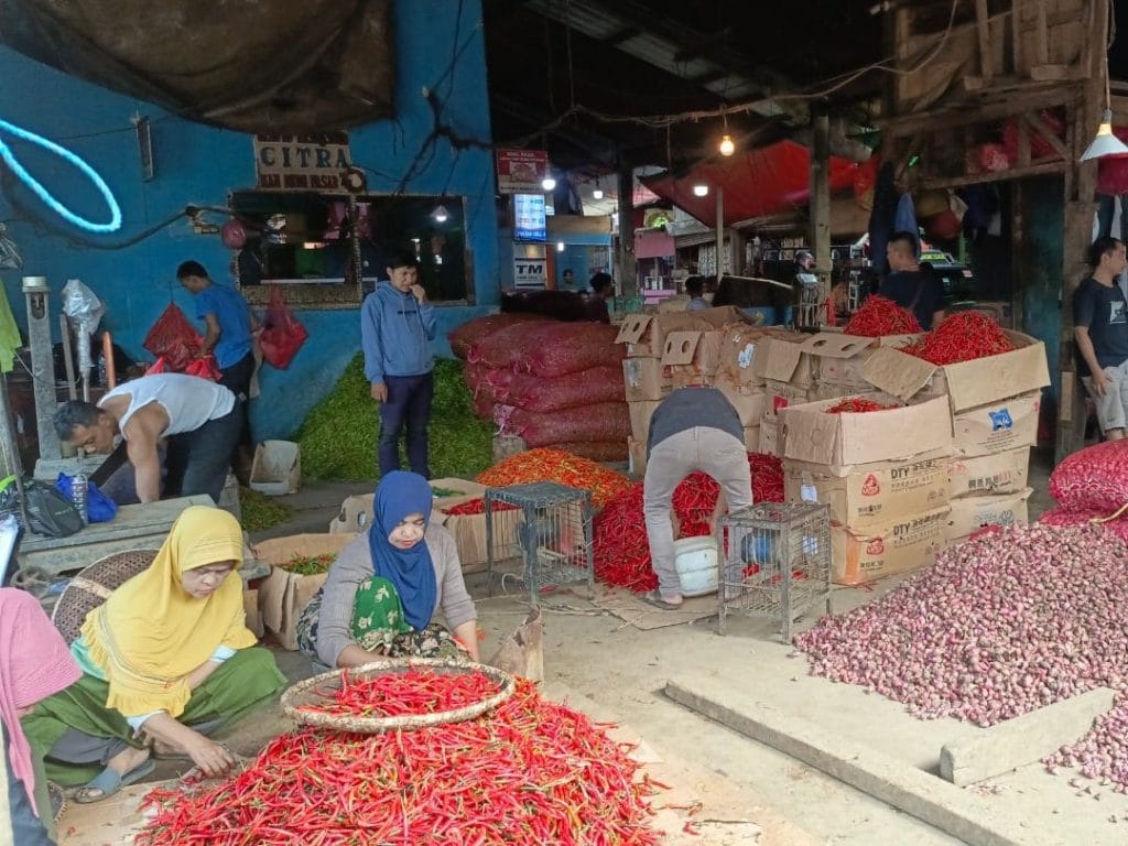 Masuki Bulan Desember, Harga Cabai Di Pasar TU Kemang Bogor Alami Kenaikan