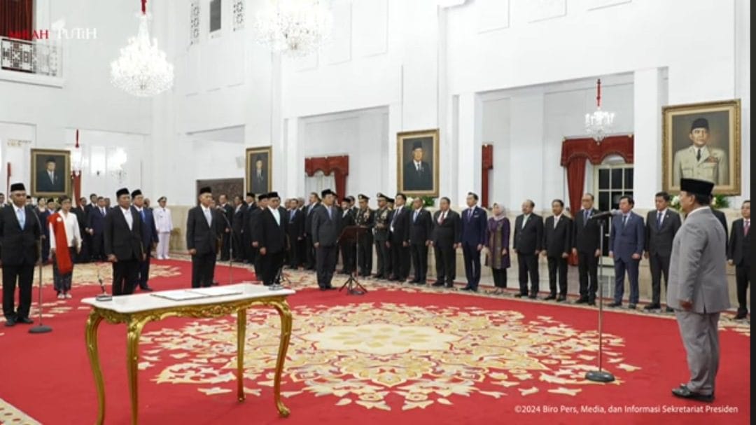 Presiden Prabowo Resmi Lantik Pimpinan dan Dewas KPK Periode 2024-2029