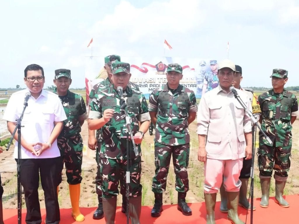 Panglima TNI dan Menteri Pertanian Luncurkan Varietas Padi Sinar Mentari di Pemalang