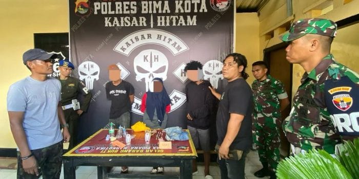 Tiga Pengguna Narkoba Ditangkap Dalam Operasi Gabungan TNI di Bima