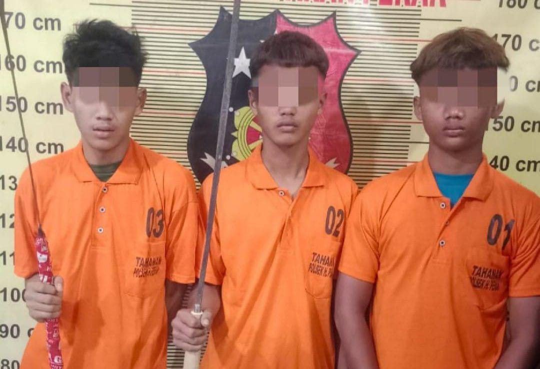 Tiga Remaja Begal Ditangkap Polsek Hamparan Perak di Deli Serdang