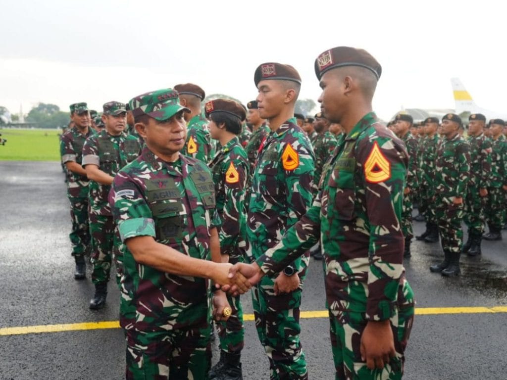 Panglima TNI Sambut Kedatangan Kontingen Patriot Indonesia