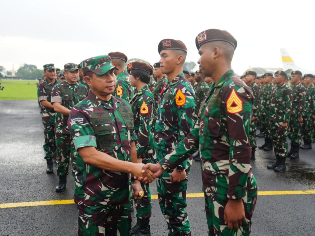 Panglima TNI Sambut Kedatangan Kontingen Patriot Indonesia