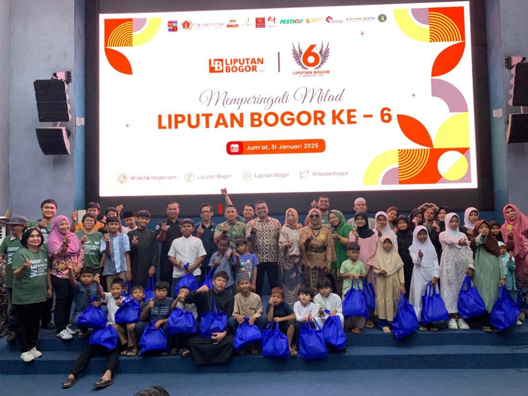 Di Hari Jadi ke-6, LiputanBogor.com Berbagi Kebahagian Dengan Anak Yatim