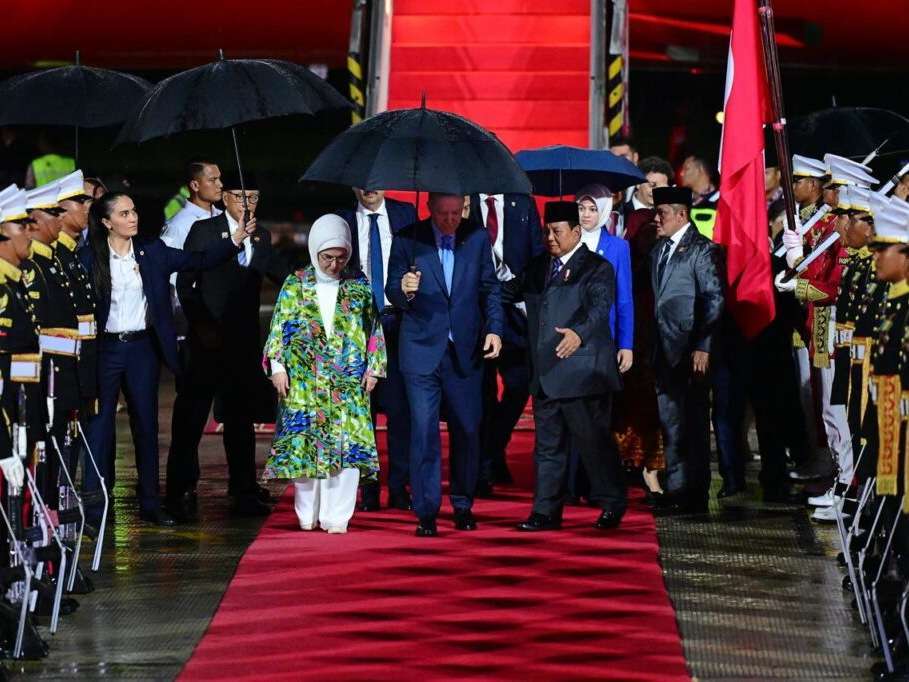 Presiden Prabowo Sambut Hangat Kedatangan Presiden Turkiye Recep Tayyip Erdogan