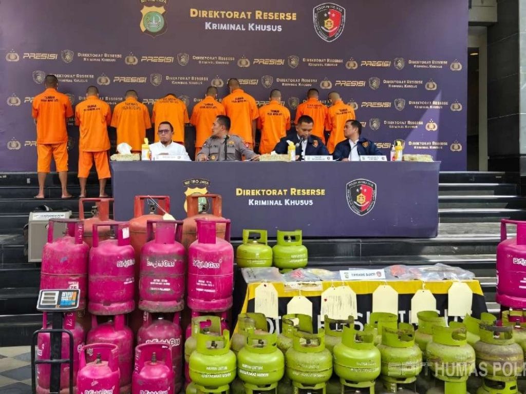 Polda Metro Jaya Ungkap Kasus Pengoplosan Gas Elpiji di Bekasi dan Jakarta