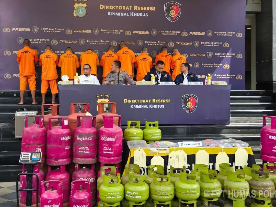 Polda Metro Jaya Ungkap Kasus Pengoplosan Gas Elpiji di Bekasi dan Jakarta