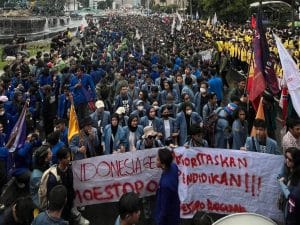 Gelar Aksi ‘Indonesia Gelap’, Mahasiswa Tuntut Pertanggungjawaban Pemerintah