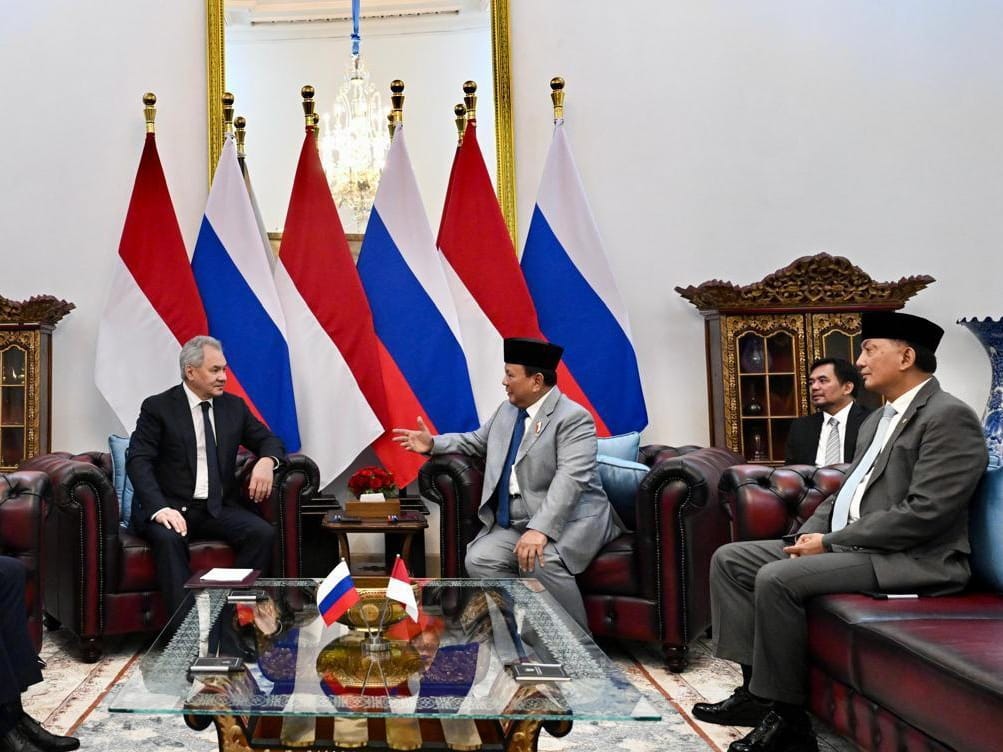 Presiden Prabowo Terima Kunjungan Sekretaris Dewan Keamanan Rusia di Istana Merdeka