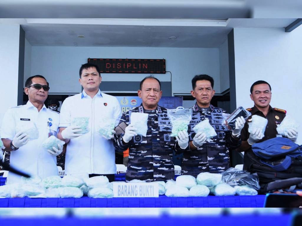 Tim F1QR TNI AL Gagalkan Penyelundupan 60.000 Pil Ekstasi Asal Malaysia