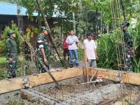 Kodim 1710/Mimika Bangun 4 Sumur Bor dan Fasilitas MCK