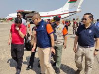 Atase Pertahanan RI Sambut Kedatangan Tim Aju Satgas Bantuan Kemanusiaan Gempa Myanmar