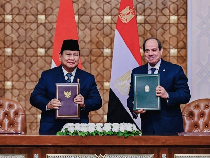 Prabowo-El Sisi Sahkan Pernyataan Bersama Kemitraan Strategis Indonesia dan Mesir