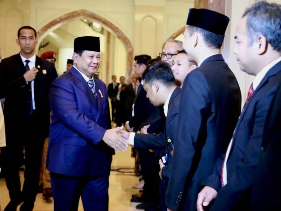 Warga Indonesia di Qatar Sambut Hangat Kedatangan Presiden Prabowo