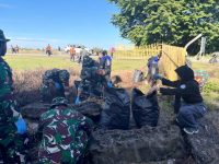 Kodim 1710/Mimika Bersama PT Freeport dan DLH Gelar Karya Bakti Peringati Hari Bumi 2025