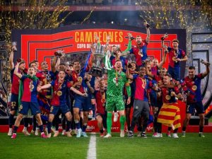 Barcelona Juara Copa del Rey Setelah Tumbangkan Real Madrid 3-2
