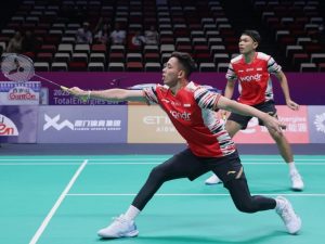 Piala Sudirman 2025: Fajar/Rian Buka Keunggulan Indonesia  Atas Inggris