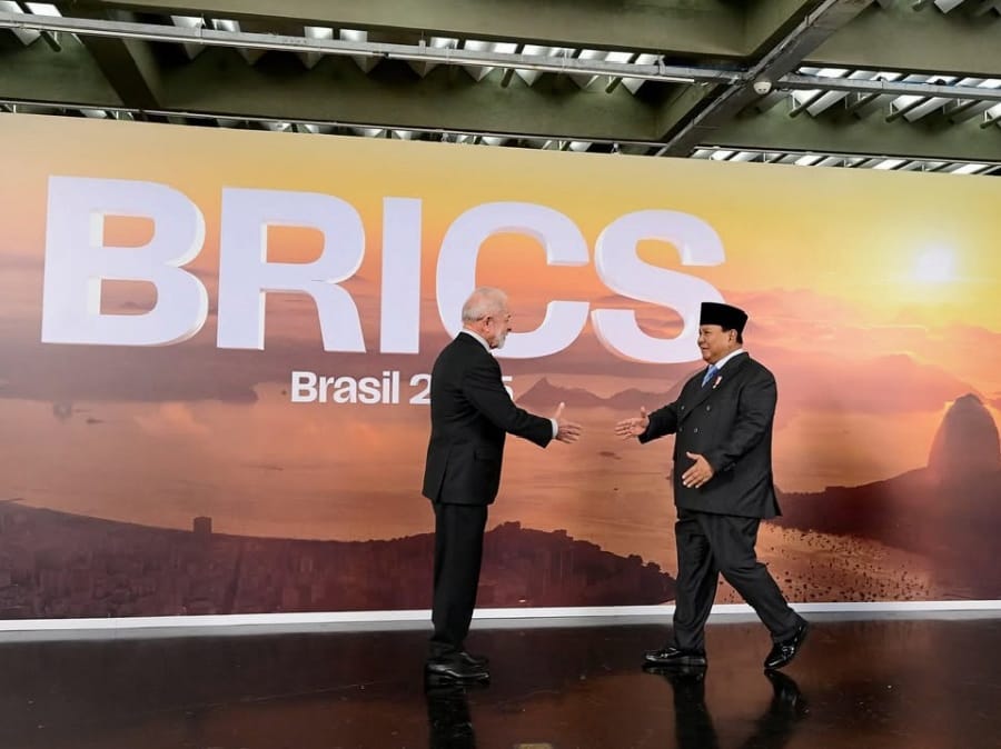 Presiden Prabowo Disambut Hangat Presiden Brasil di KTT BRICS 2025