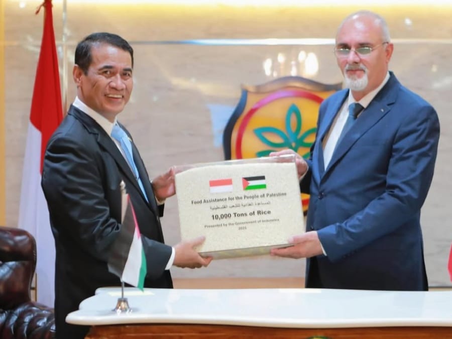 Indonesia Kirim 10 Ribu Ton Beras Untuk Palestina, Mentan Amran: Atas Arahan Presiden Prabowo