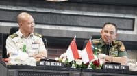 Panglima TNI Terima Kunjungan Kasad Singapura, Perkuat Sinergi Pertahanan Regional