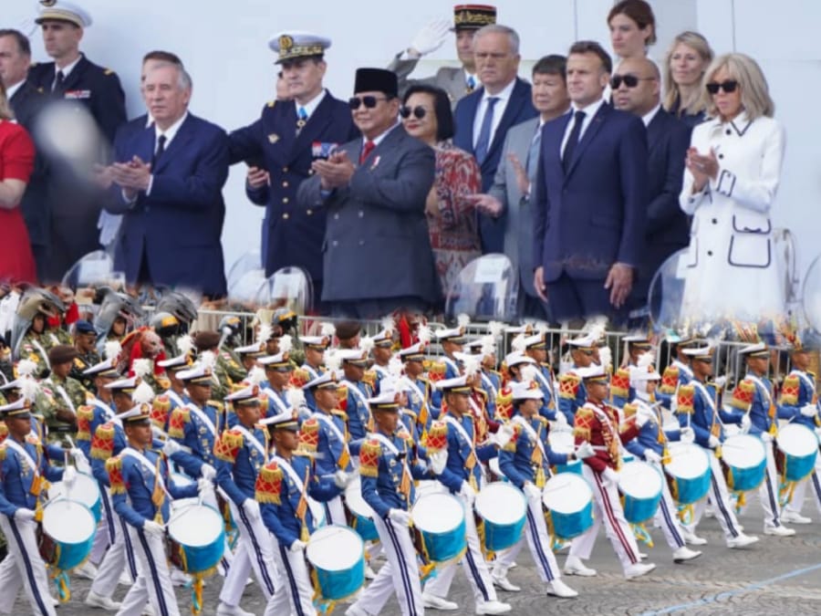 Bikin Bangga! Satgas Patriot II Tampil Memukau di Parade Bastille Day 2025