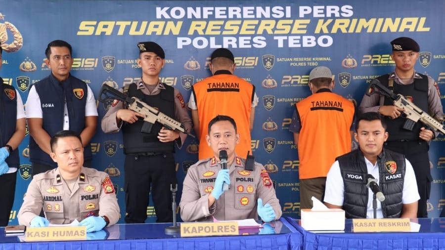 Polres Tebo Ungkap Korupsi KUR Fiktif Rp4,8 Miliar, Dua Eks Pegawai BSI Jadi Tersangka