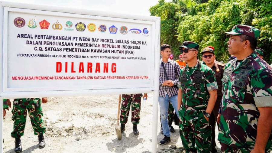 Tinjau Penertiban Kawasan Hutan di Malut  dan Sultra, Kasum TNI: Semua Tahapan Terkoordinasi