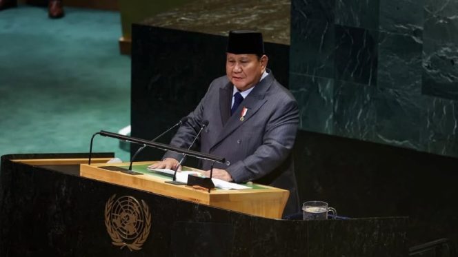 
Dok. Pidato Presiden Prabowo pada Konferensi Internasional Tingkat Tinggi di PBB, New York/Foto: Tim Media Presiden) 