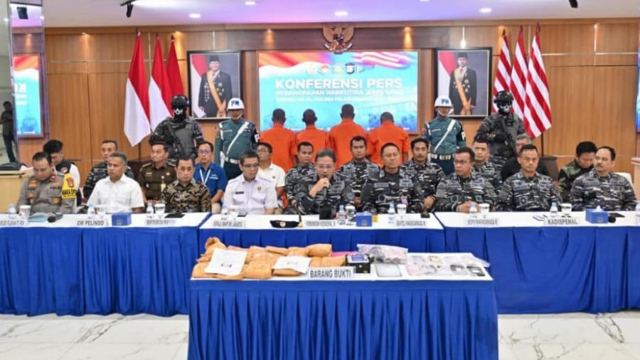 TNI AL Gagalkan Penyelundupan 10,3 Kg Narkoba di Pelabuhan Tanjung Priok