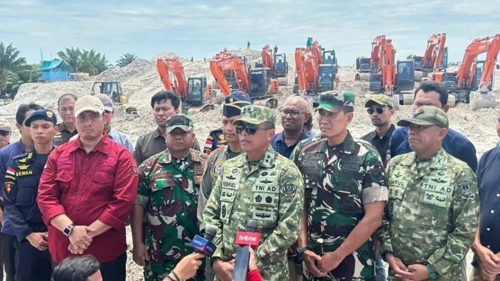 Satgas Halilintar PKH Tertibkan 315 Hektar Lahan Tambang Ilegal di Bangka Tengah