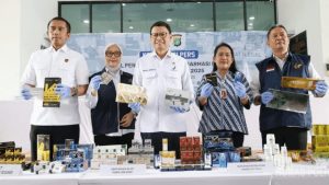 BPOM dan Polda Metro Jaya Bongkar Gudang Farmasi Ilegal Bernilai Miliaran Rupiah di Jakbar