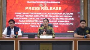 Kejari Palembang Tetapkan Mantan Kadis Perkimtan dan Direktur CV MMB Sebagai Tersangka Korupsi