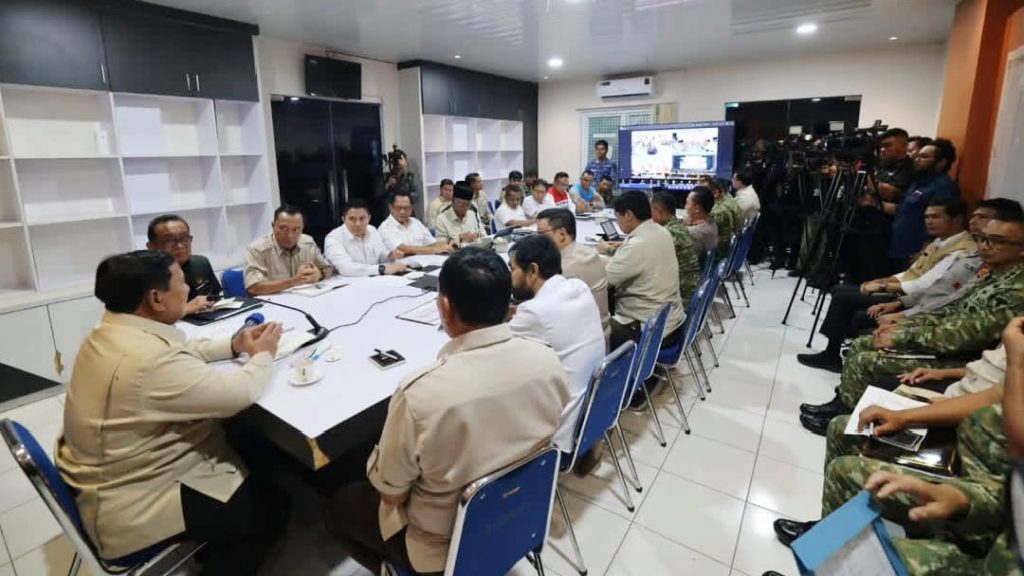 Presiden Prabowo Instruksikan Penguatan Operasi Terpadu untuk Percepatan Pemulihan Bencana Alam