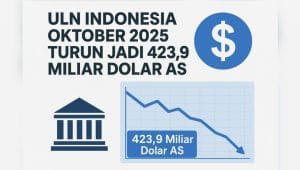 Utang Luar Negeri Indonesia Oktober 2025 Turun Jadi 423,9 Miliar Dolar AS