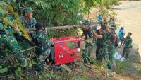 Tempuh Tiga Hari Lewati Medan Sulit, TNI dan PLN Pasang Genset di Desa Sikundo Aceh Barat