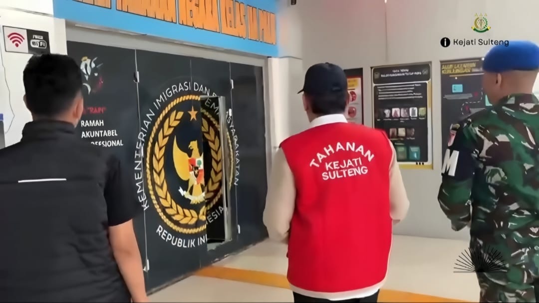 Kasus Korupsi Mess Pemda Morowali, Kejati Tahan Eks Pj Bupati Morowali Usai Dijemput Dari Jakarta