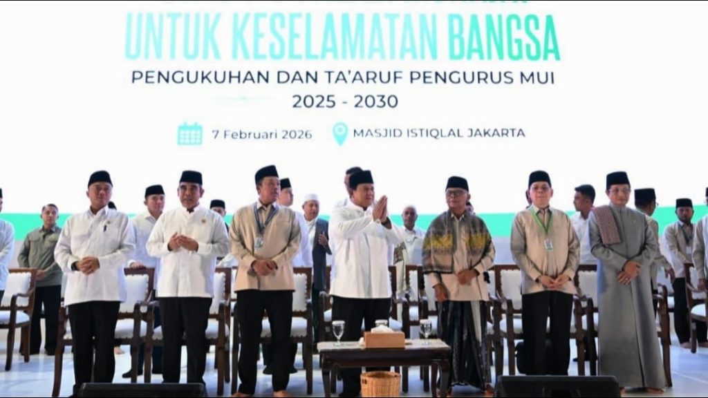Presiden Prabowo Hadiri Munajat Keselamatan Bangsa dan Pengukuhan Pengurus MUI di Masjid Istiqlal