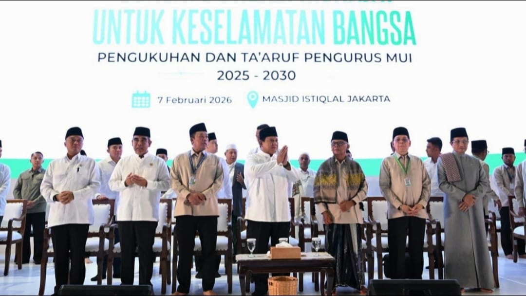 Presiden Prabowo Hadiri Munajat Keselamatan Bangsa dan Pengukuhan Pengurus MUI di Masjid Istiqlal