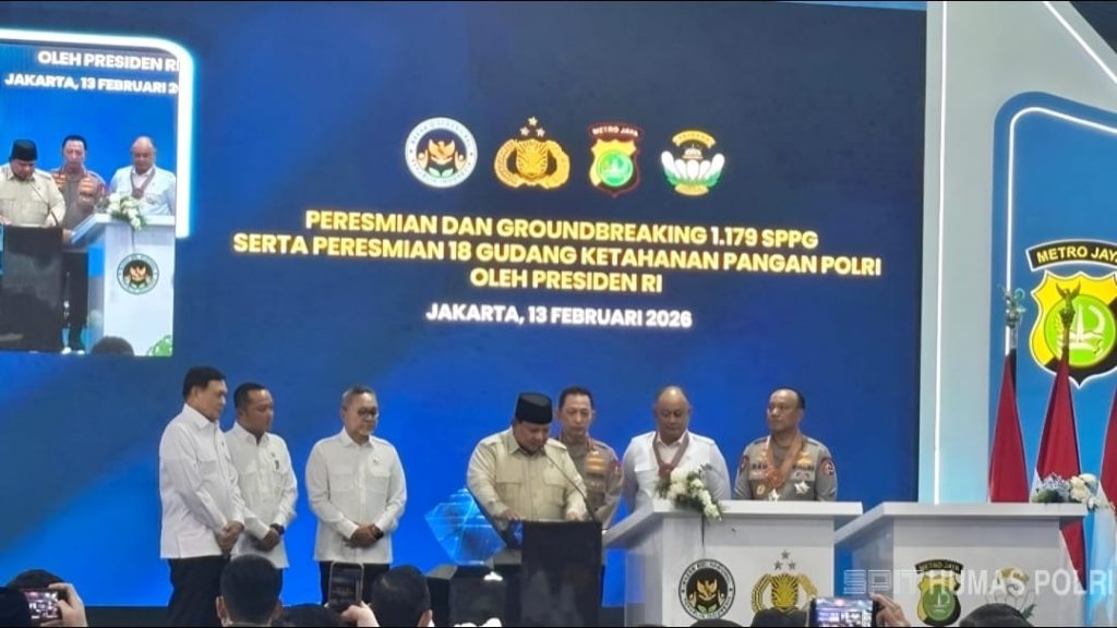 Presiden Prabowo Resmikan 1.179 SPPG dan 18 Gudang Ketahanan Pangan Polri