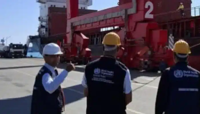 WHO Fasilitasi Pengiriman 106 Ton Bantuan  ke Gaza Lewat Jalur Laut