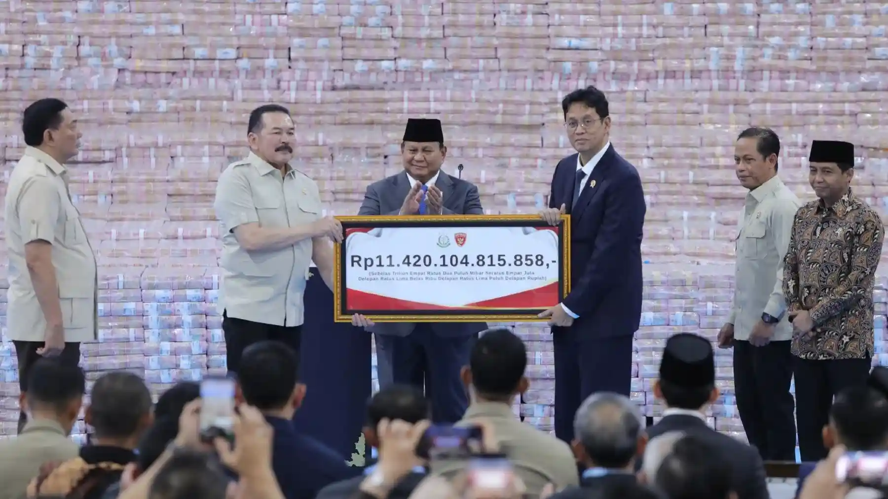 Satgas PKH Setor Rp11,4 Triliun, Presiden Prabowo Beri Apresiasi