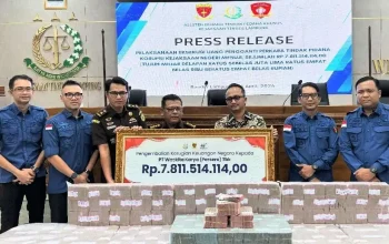 Kejati Lampung Eksekusi Uang Pengganti Rp7,8 Miliar Kasus Korupsi Tol Terpeka