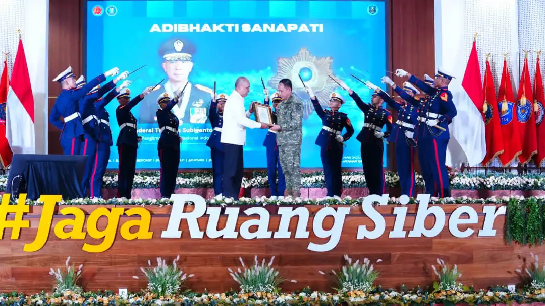Panglima TNI Terima Adhibhakti Sanapati, Tegaskan Kesiapan Hadapi Ancaman Siber
