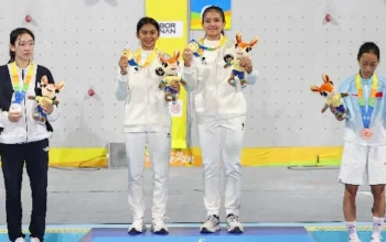 Panjat Tebing Sumbang Emas dan Dua Perak untuk Indonesia di Asian Beach Games Sanya 2026