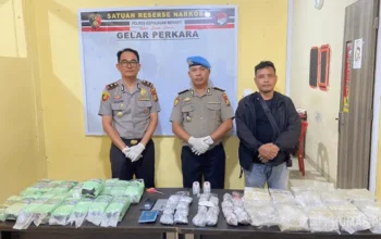Polres Kepulauan Meranti Gagalkan Penyelundupan 27 Kg Sabu di Perairan Selat Akar