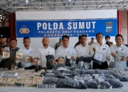 Polresta Deli Serdang Gagalkan Pengiriman Narkotika dari Malaysia, 3 Pelaku Ditangkap