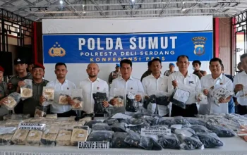 Polresta Deli Serdang Gagalkan Pengiriman Narkotika dari Malaysia, 3 Pelaku Ditangkap