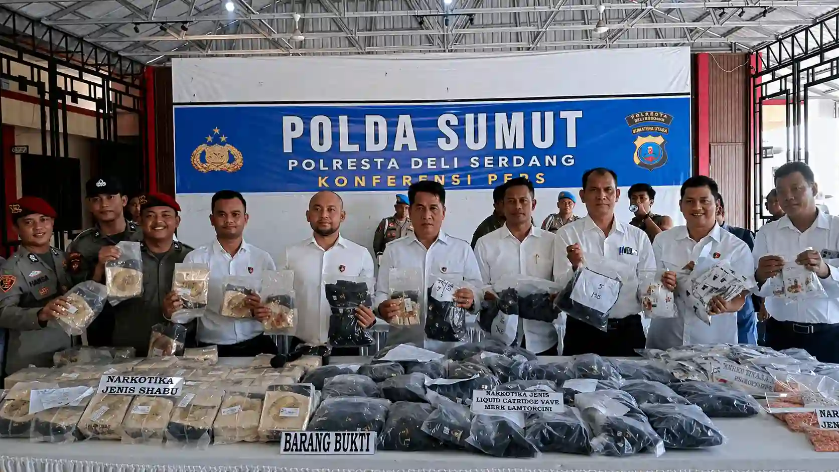 Polresta Deli Serdang Gagalkan Pengiriman Narkotika dari Malaysia, 3 Pelaku Ditangkap