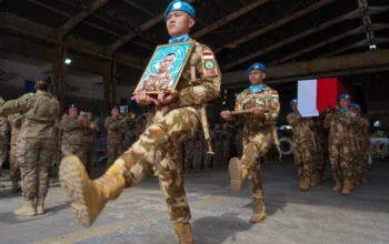 UNIFIL Gelar Upacara Penghormatan untuk Kopral Rico Pramudia