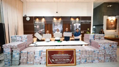 Kejati Sumsel Terima Pengembalian Kerugian Negara Rp591 Miliar dari Terdakwa Kasus Kredit Bank BUMN